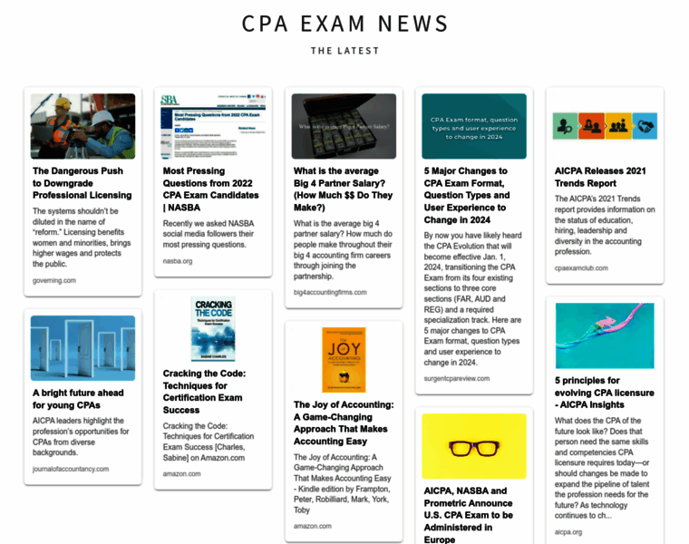 Cpaexamnews.com thumbnail