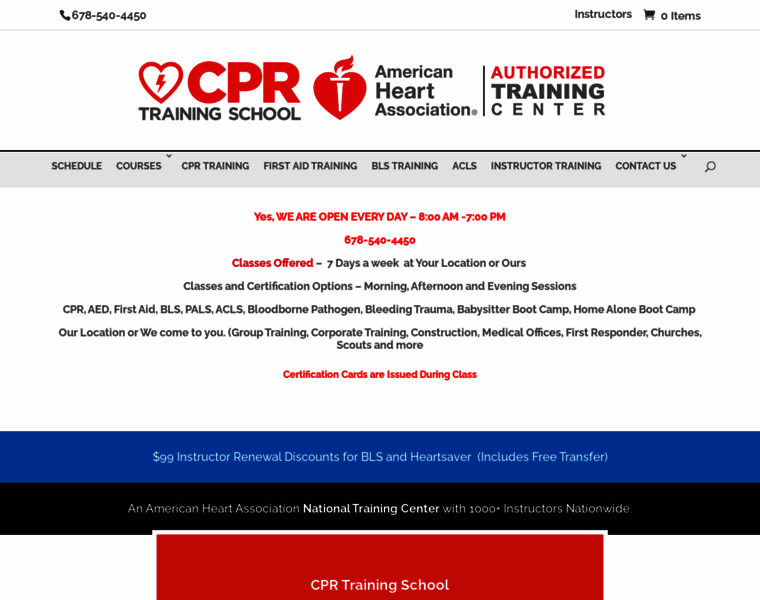 Cprtrainingschool.com thumbnail
