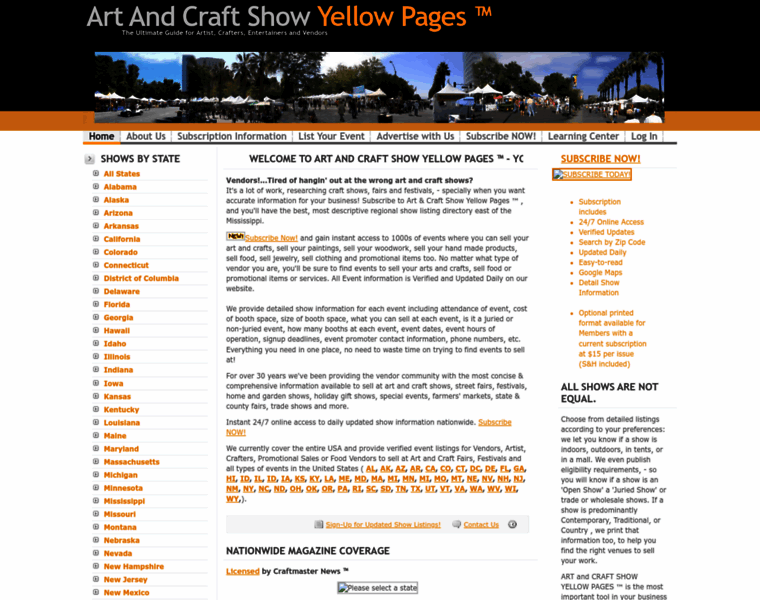 Craftshowyellowpages.com thumbnail