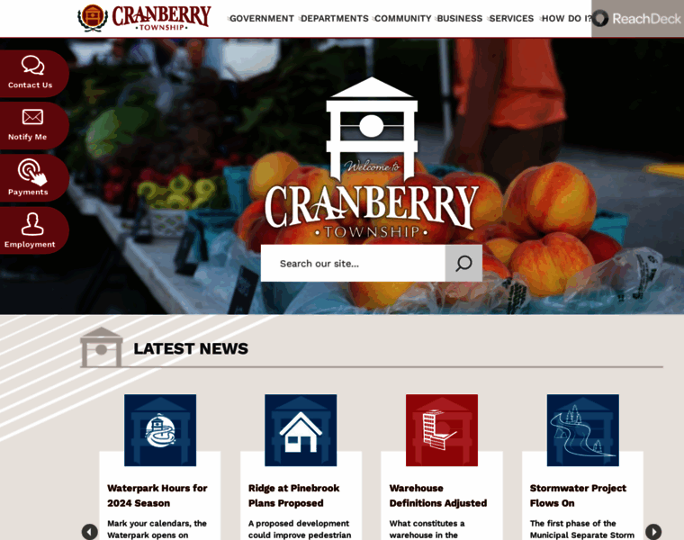 Cranberrytownship.org thumbnail