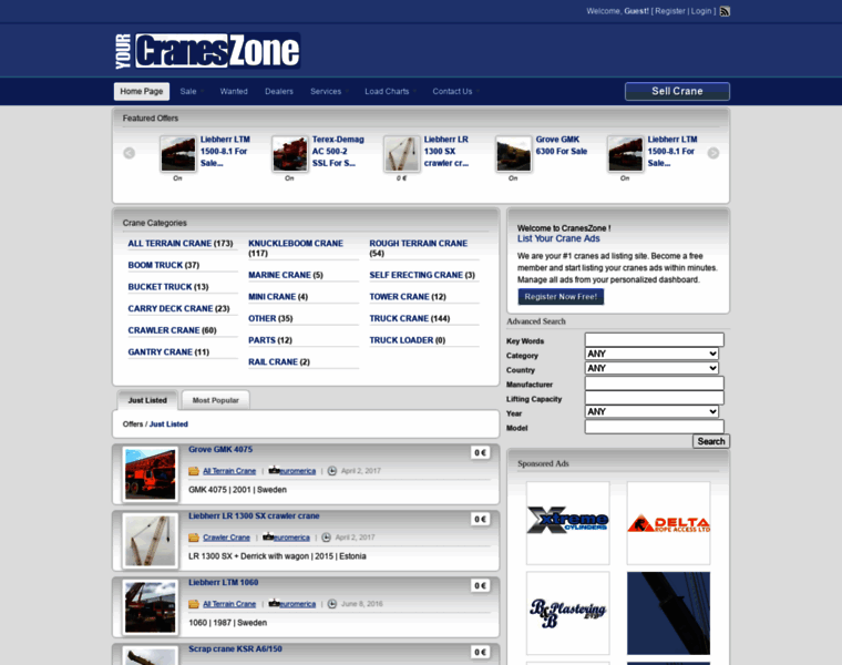 Craneszone.com thumbnail