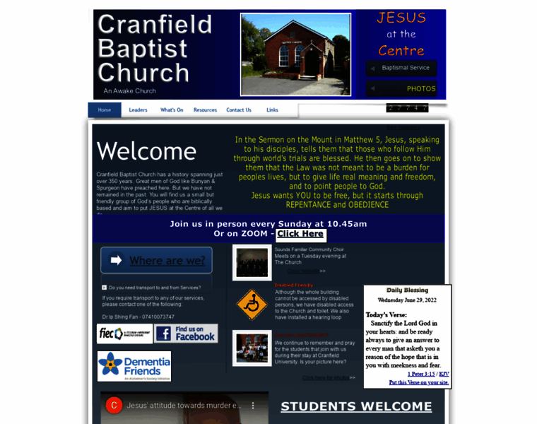 Cranfieldbaptist.org thumbnail