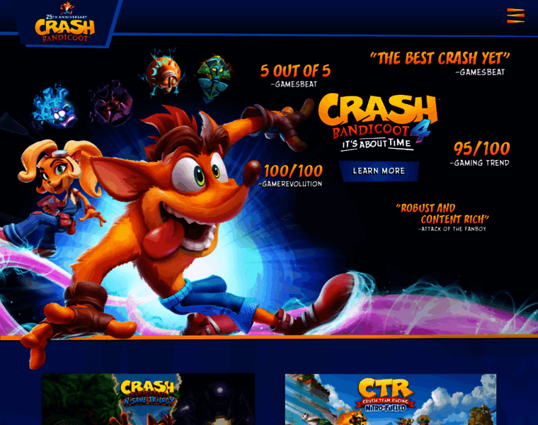 Crashbandicoot.com thumbnail