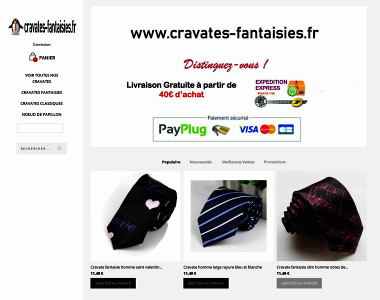 Cravates-fantaisies.fr thumbnail