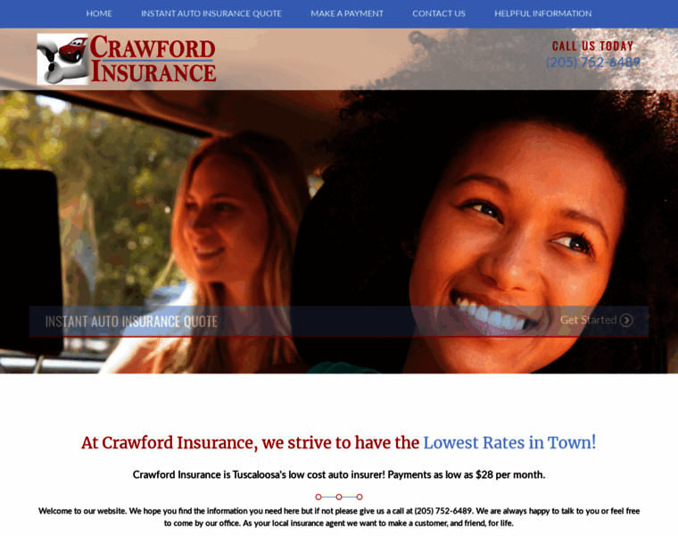 Crawfordautoinsurance.com thumbnail