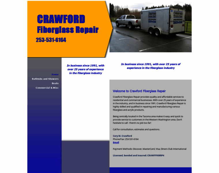 Crawfordfiberglassrepair.com thumbnail