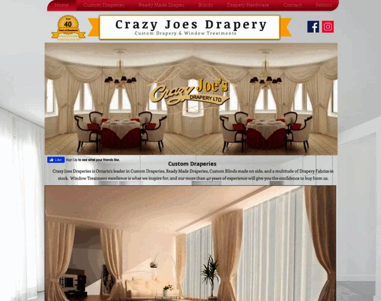 Crazyjoesdrapery.com thumbnail