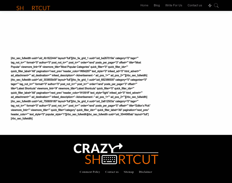 Crazyshortcut.com thumbnail