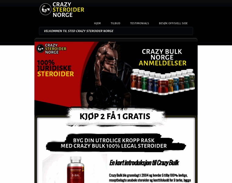 Crazysteroidernorge.com thumbnail