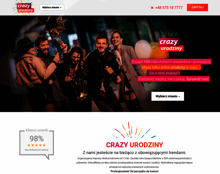 Crazyurodziny.pl thumbnail
