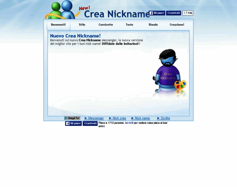 Crea-nickname.com thumbnail