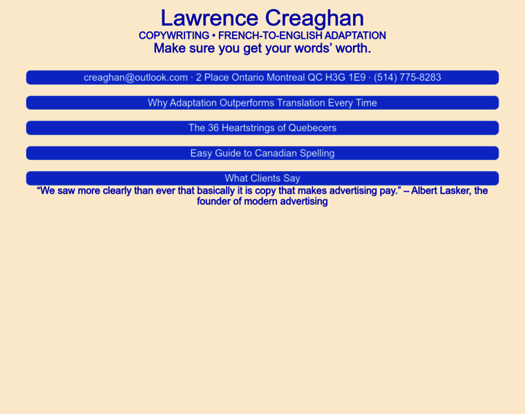 Creaghan.org thumbnail