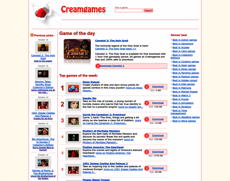 Creamgames.com thumbnail