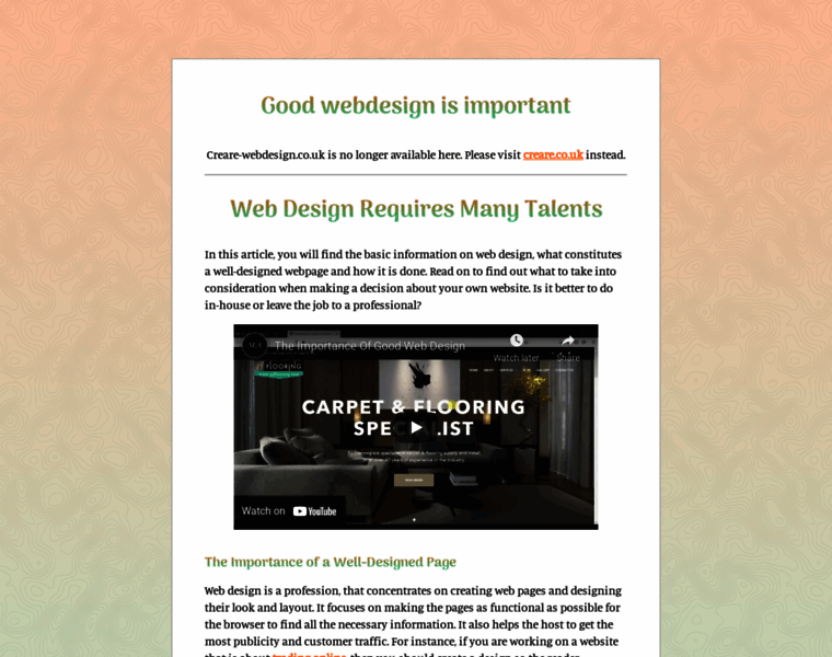 Creare-webdesign.co.uk thumbnail