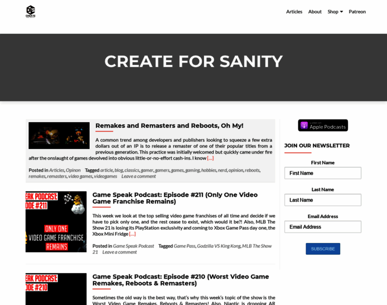 Createforsanity.com thumbnail