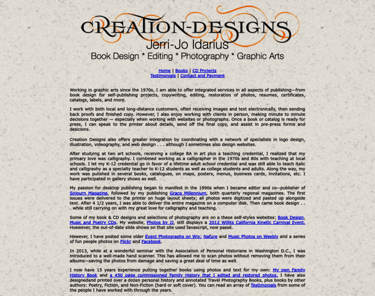 Creation-designs.com thumbnail