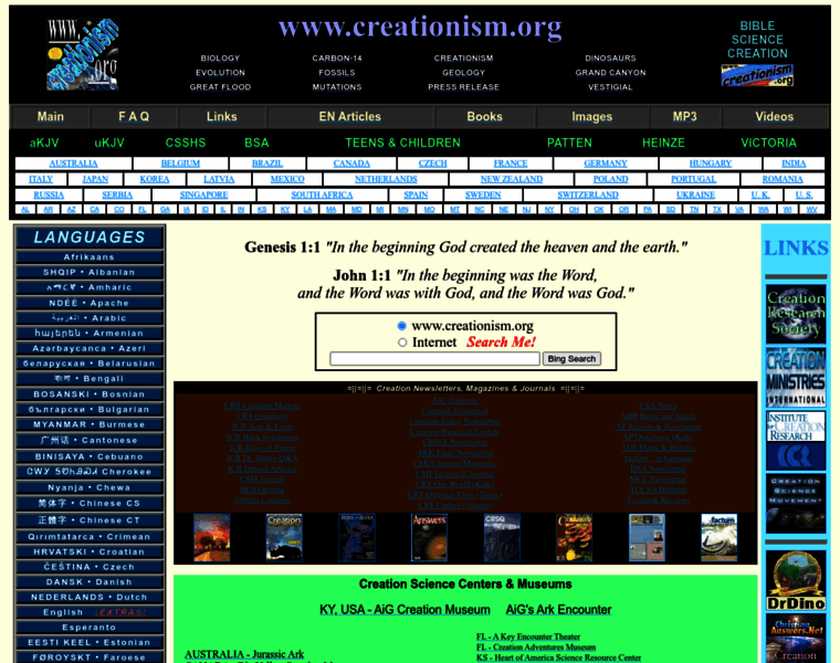 Creationism.org thumbnail