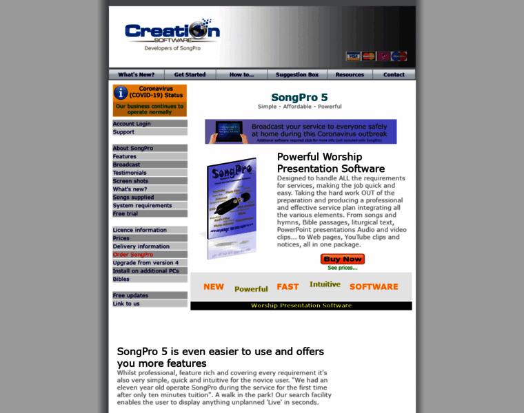 Creationsoftware.com thumbnail