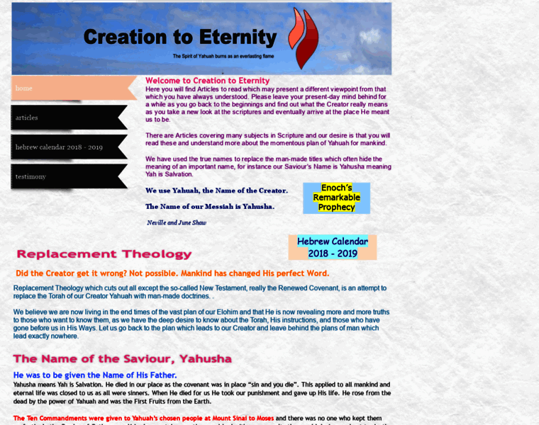 Creationtoeternity.com thumbnail