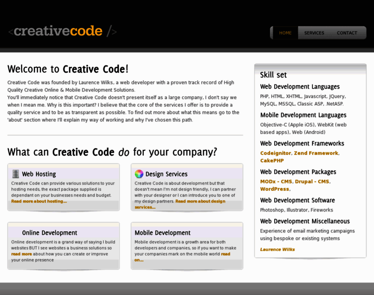 Creative-code.co.uk thumbnail