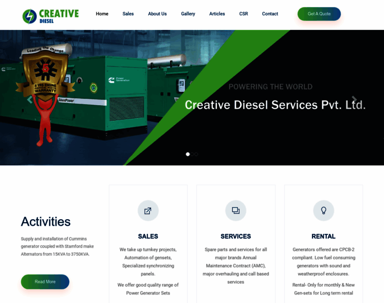 Creativedieselservices.com thumbnail
