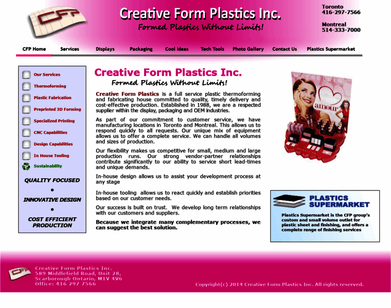Creativeformplastics.com thumbnail