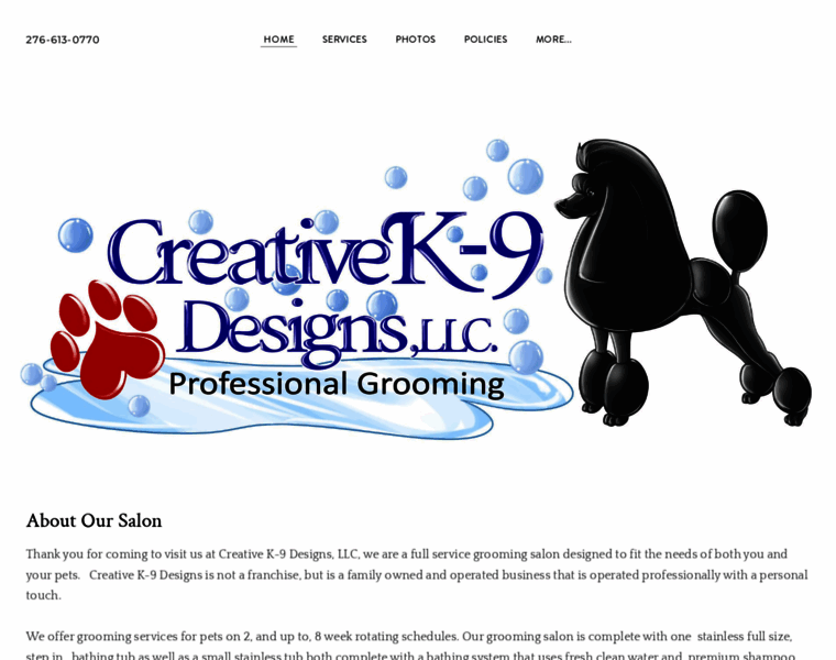 Creativek9designs.com thumbnail