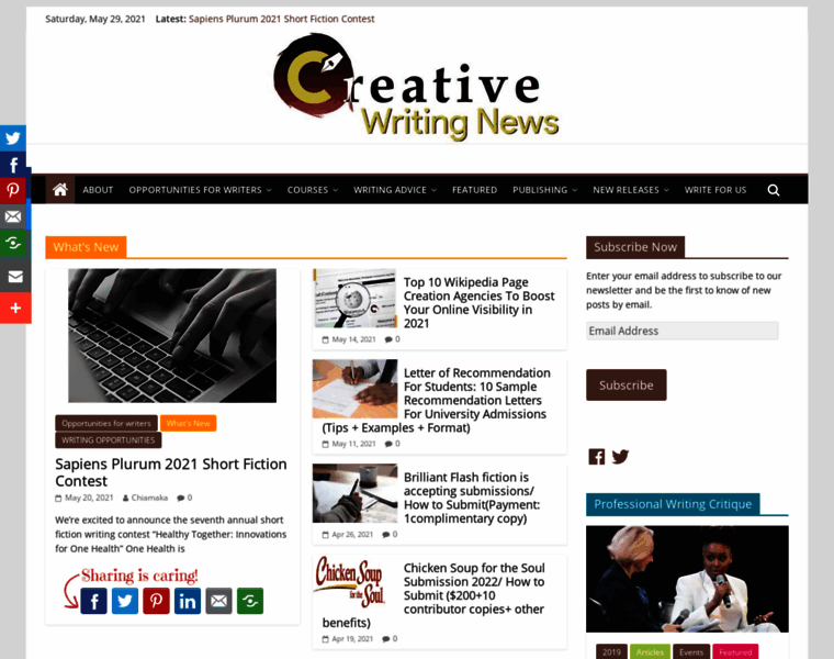 Creativewritingnews.net thumbnail