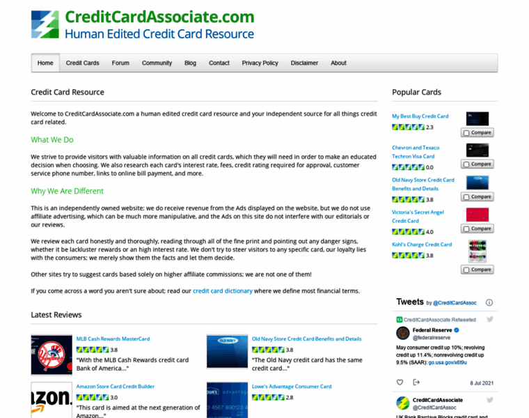Creditcardassociate.com thumbnail