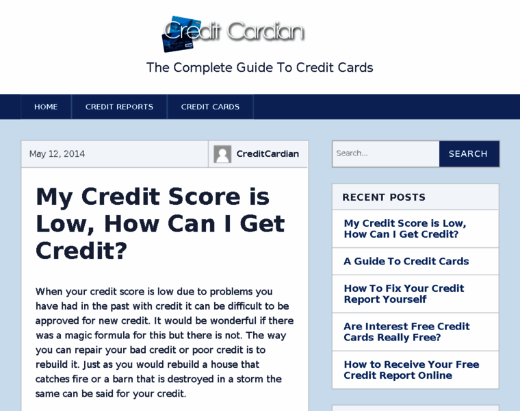 Creditcardian.com thumbnail