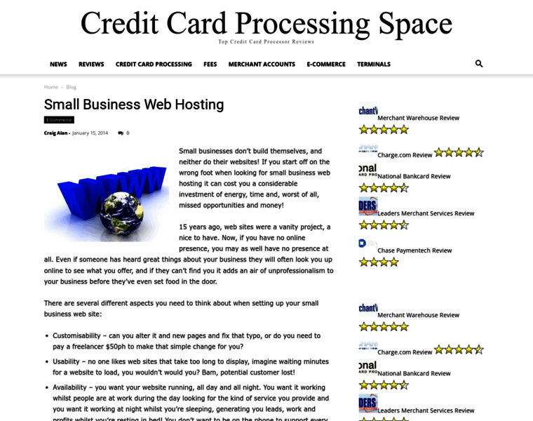 Creditcardprocessingspace.com thumbnail