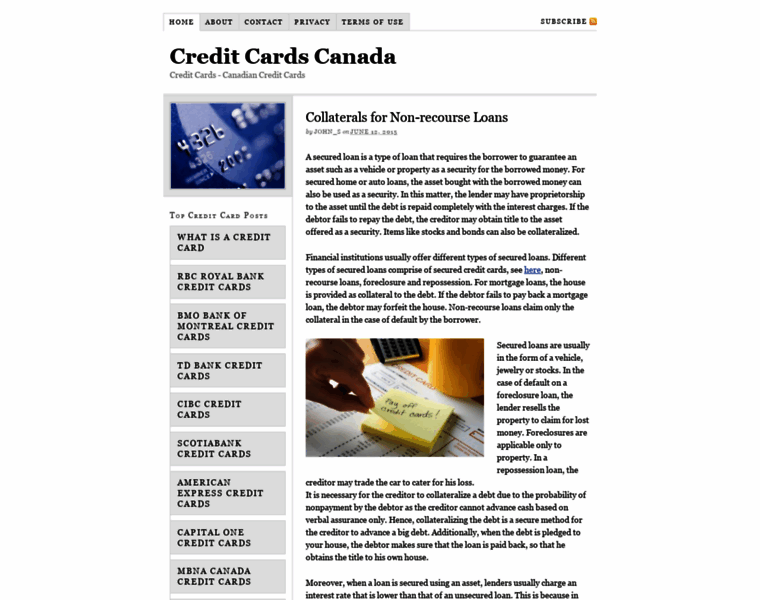 Creditcardscanada.net thumbnail