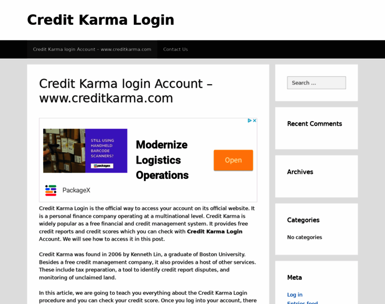 Creditkarmalogin.us thumbnail