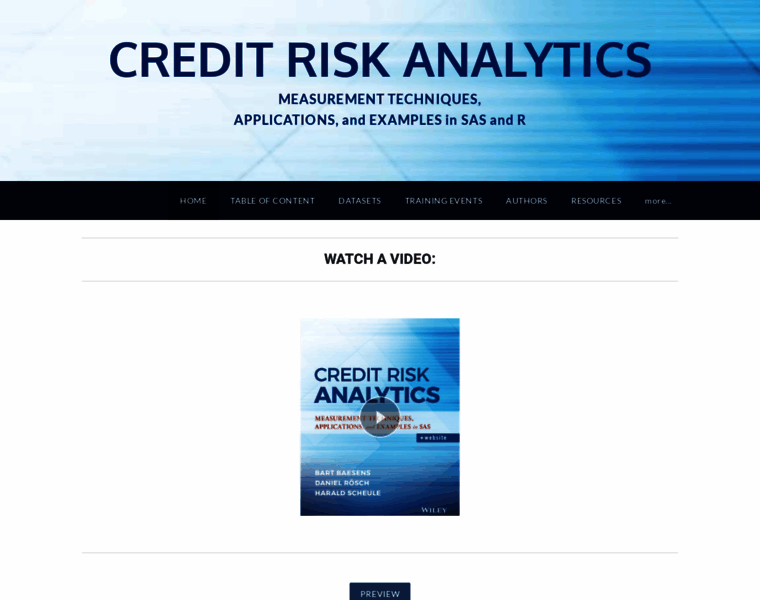 Creditriskanalytics.net thumbnail