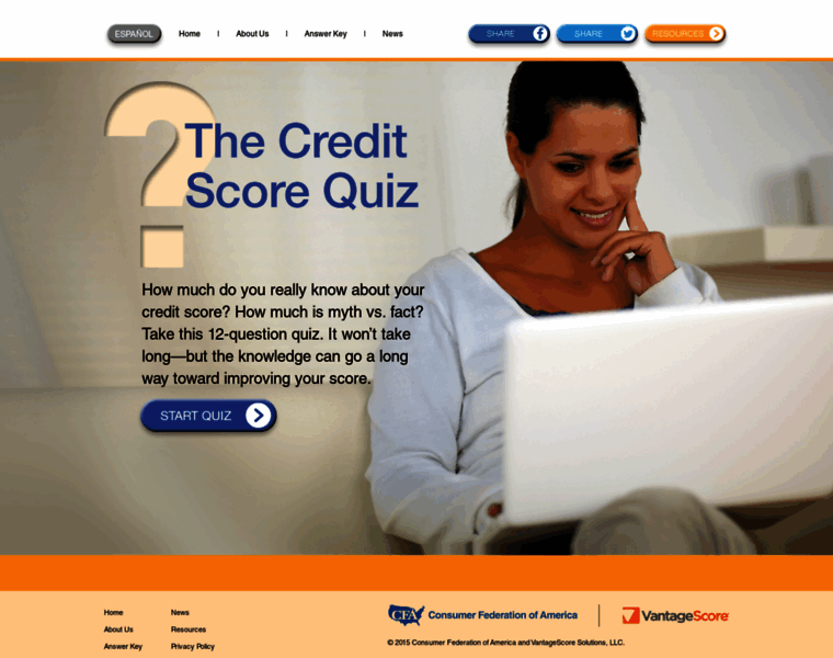 Creditscorequiz.org thumbnail