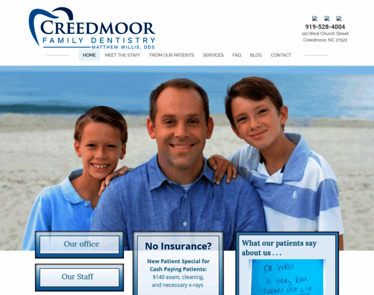 Creedmoorfamilydentistry.com thumbnail