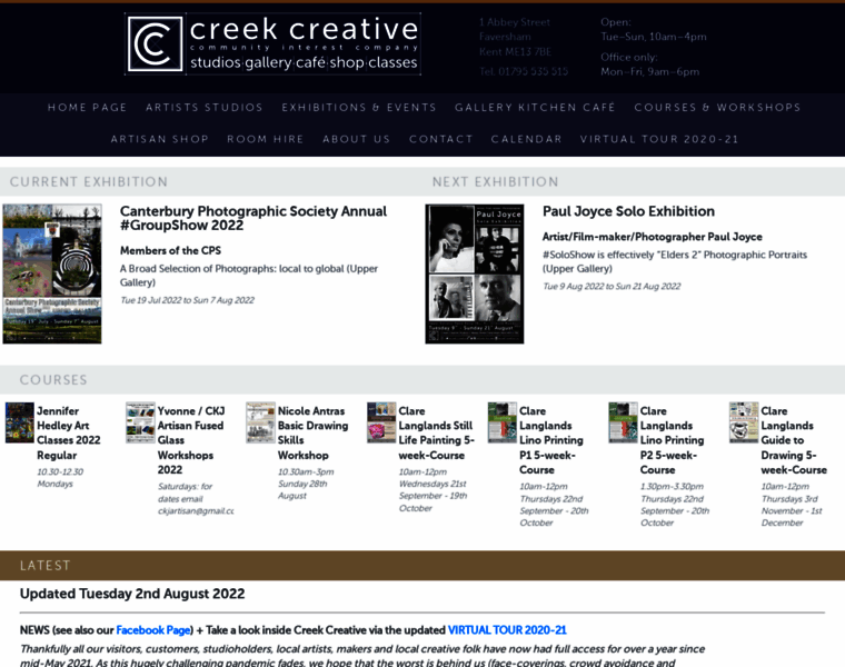 Creek-creative.org thumbnail