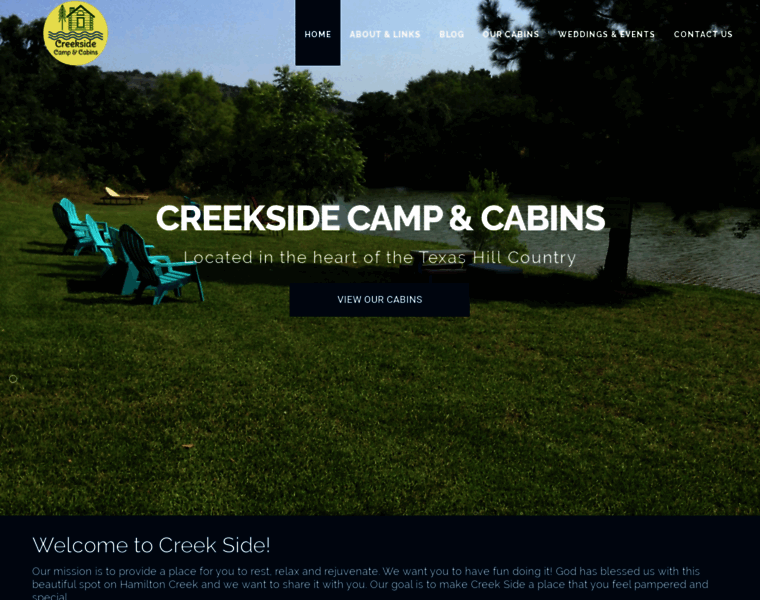 Creekside-camp-cabins.com thumbnail