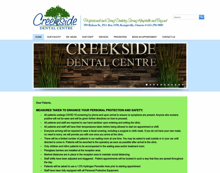 Creeksidedentalcentre.ca thumbnail