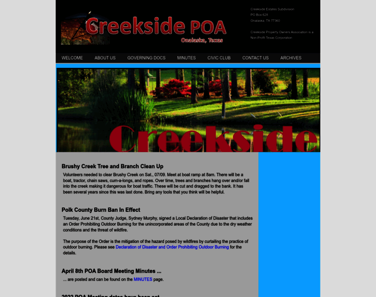 Creeksidepoa.com thumbnail