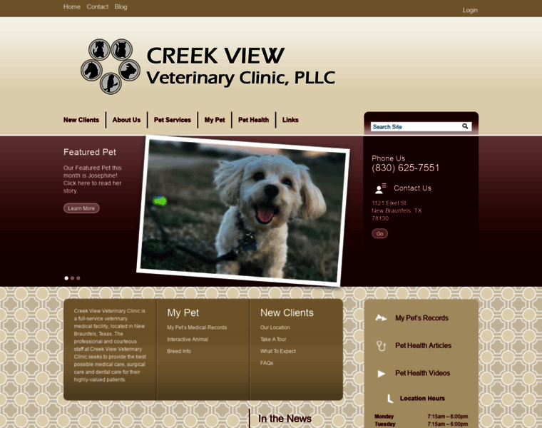 Creekviewveterinaryclinic.com thumbnail