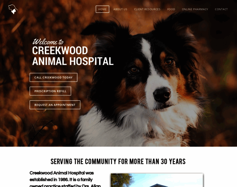 Creekwoodanimalhospital.com thumbnail
