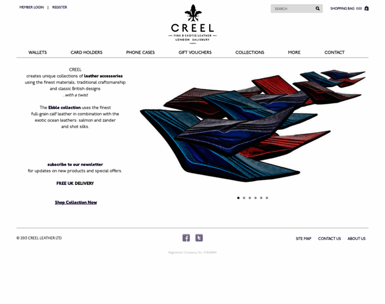 Creel-leather.com thumbnail