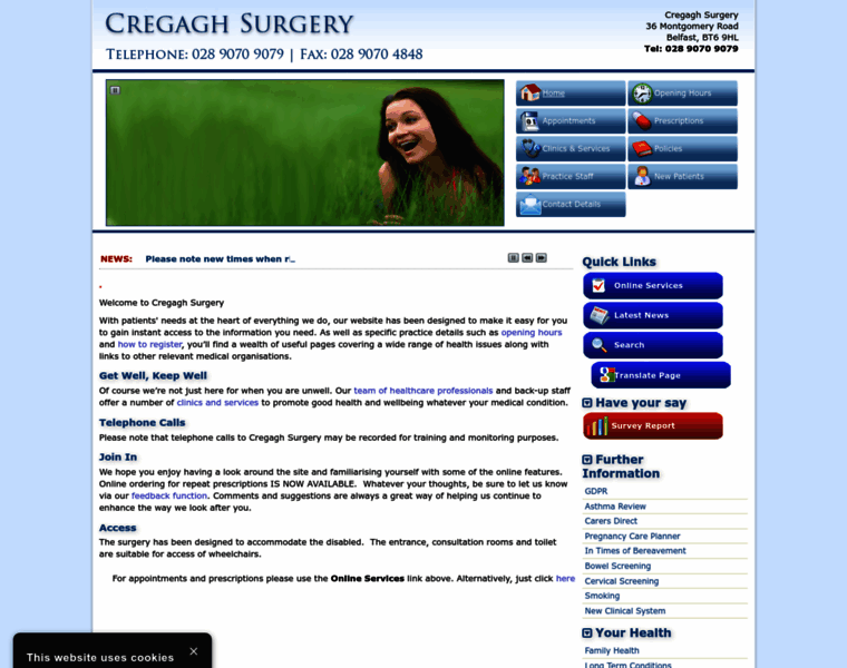 Cregaghsurgery.co.uk thumbnail Cregaghsurgery.co.uk thumbnail