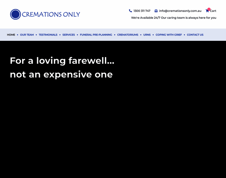 Cremationsonly.com.au thumbnail
