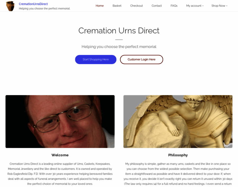 Cremationurnsdirect.co.uk thumbnail