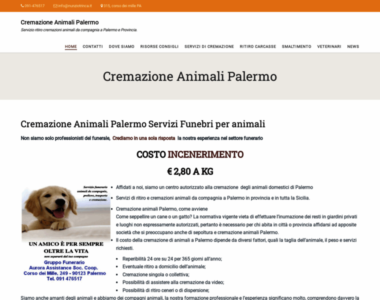 Cremazioneanimalipalermo.it thumbnail