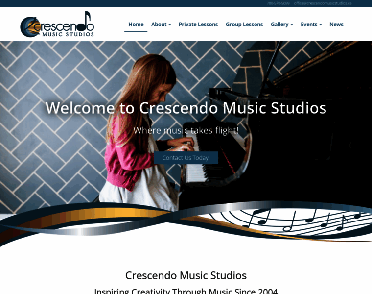 Crescendomusicstudios.ca thumbnail