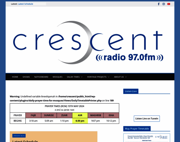 Crescentradio.net thumbnail