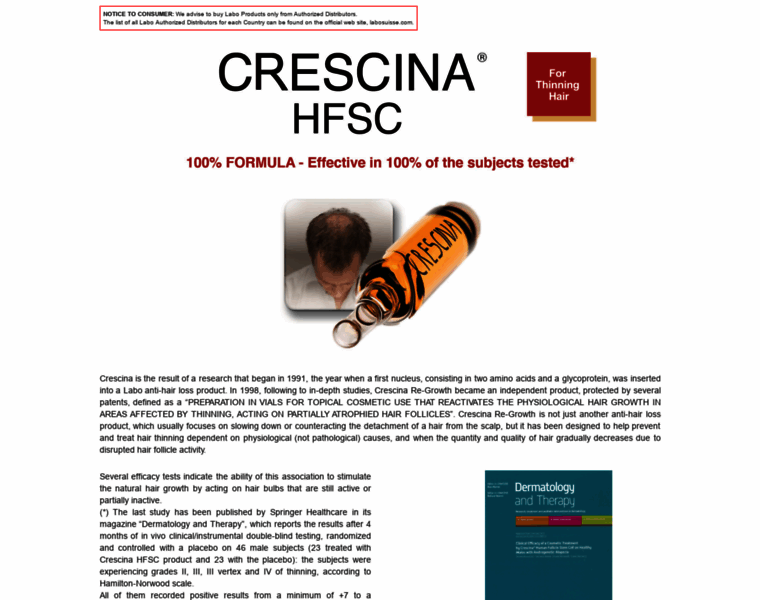 Crescina.com thumbnail